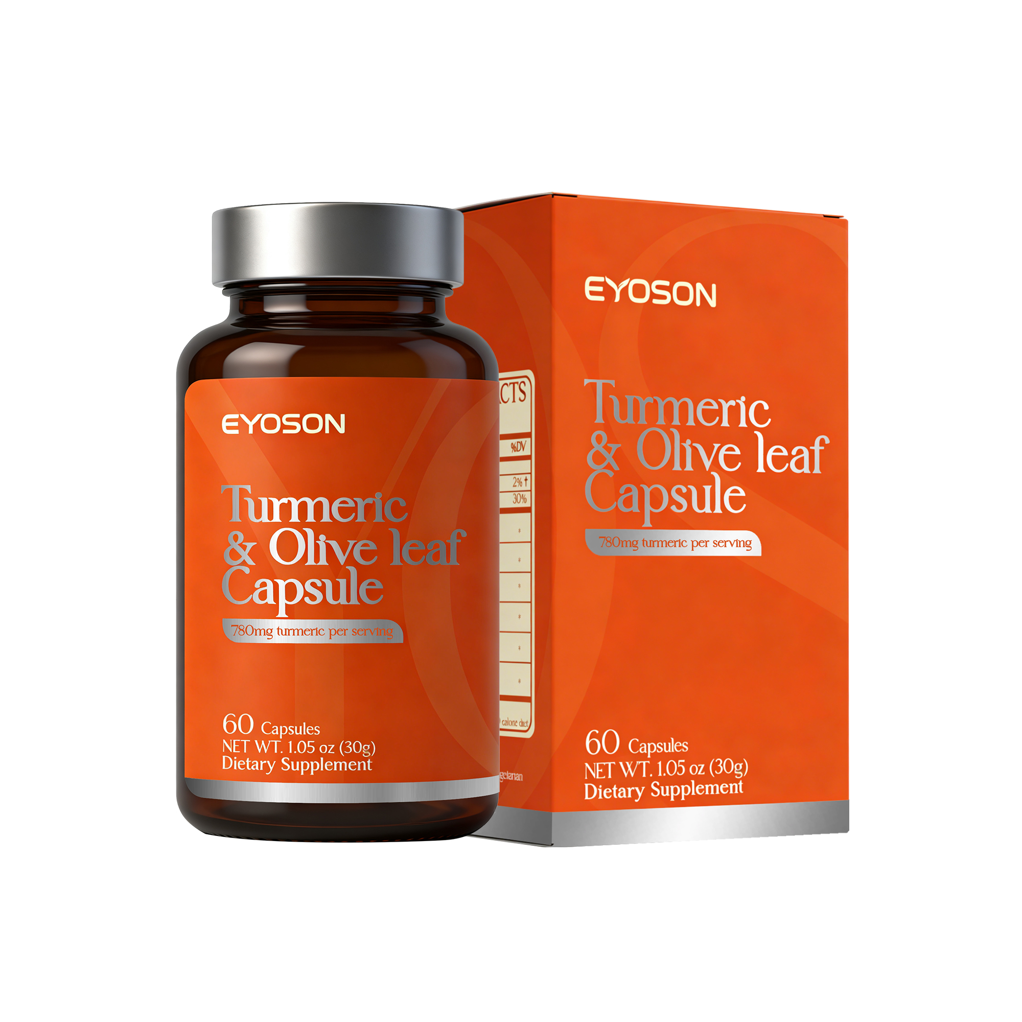 草本-姜黄瓶子+外盒